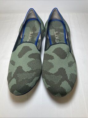 Rothy's The Loafer slip-on flats in olive camo women’s size 7.5
